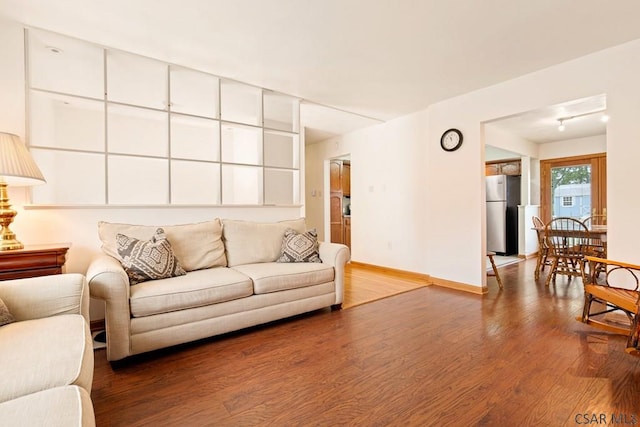 129 Berkey Dr, Johnstown, PA 15904 - living room with wood finished floors and baseboards