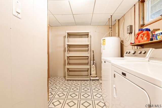 129 Berkey Dr, Johnstown, PA 15904 - laundry area featuring separate washer and dryer and water heater
