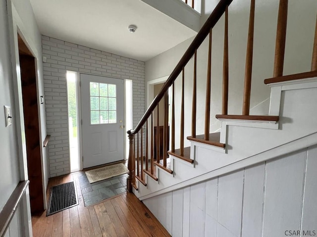 328 Thatcher Rd, New Florence, PA 15944 - entrance foyer featuring stairway and light wood-type flooring