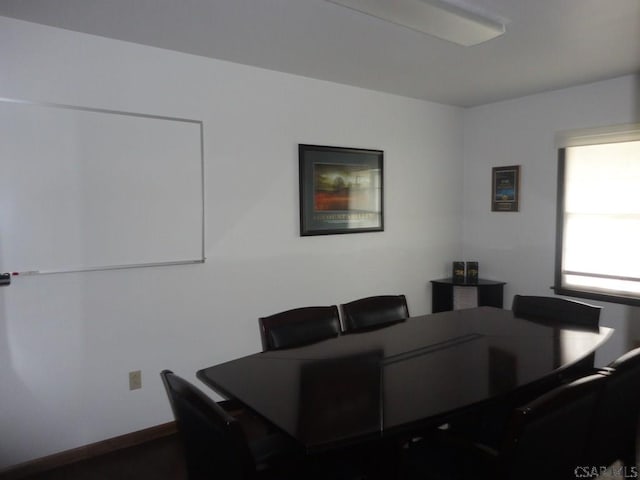 view of dining room