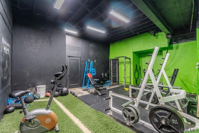 view of workout room