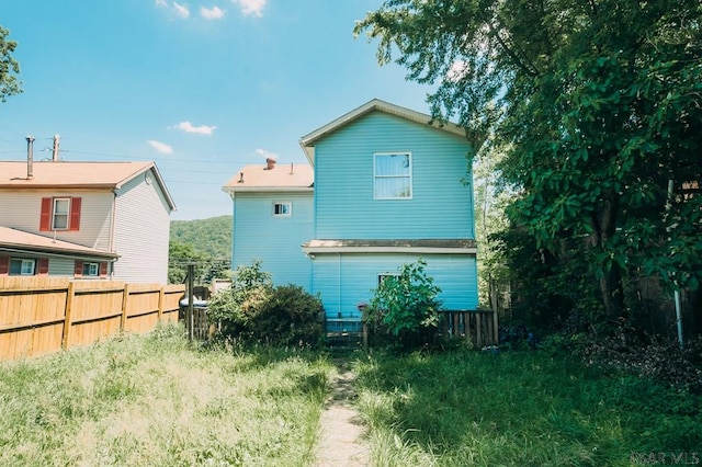 view of rear view of property