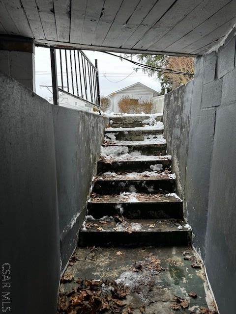 view of stairs