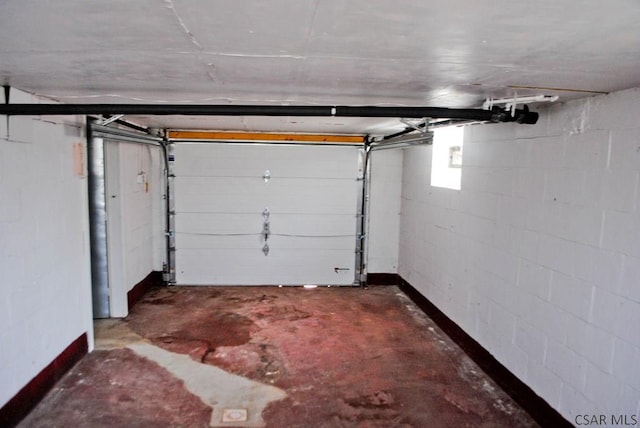 607 Belmont St, Johnstown, PA 15904 - garage featuring concrete block wall