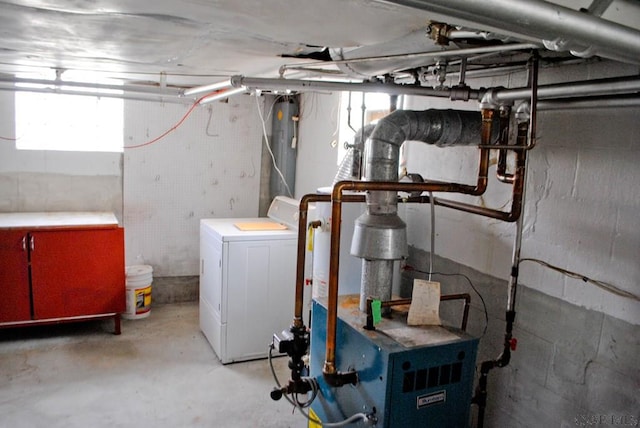 607 Belmont St, Johnstown, PA 15904 - basement with washer / clothes dryer
