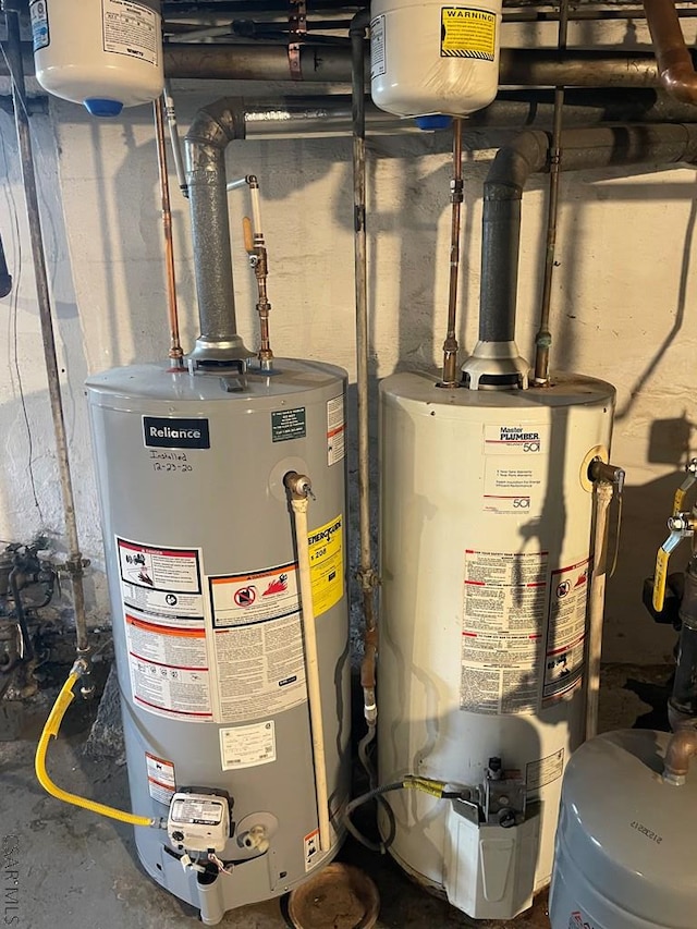 161 Stone St, Johnstown, PA 15906 - utility room with gas water heater