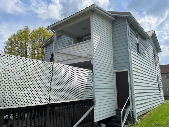 161 Stone St, Johnstown, PA 15906 - rear view of house with entry steps