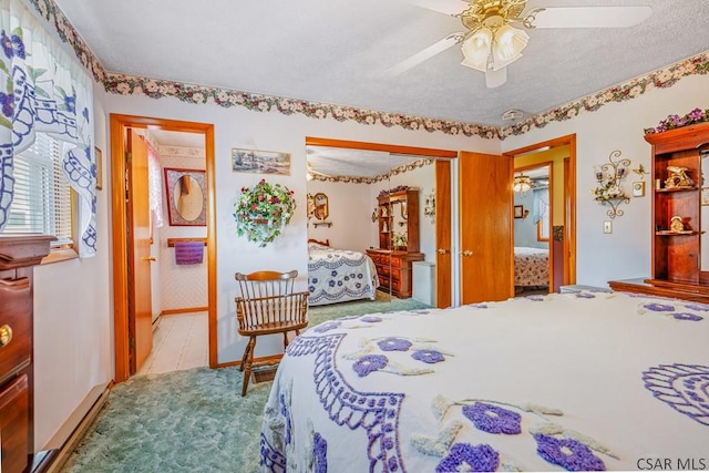 3313 Berlin Plank Rd, Berlin, PA 15530 - bedroom featuring ceiling fan, carpet flooring, ensuite bathroom, and a closet