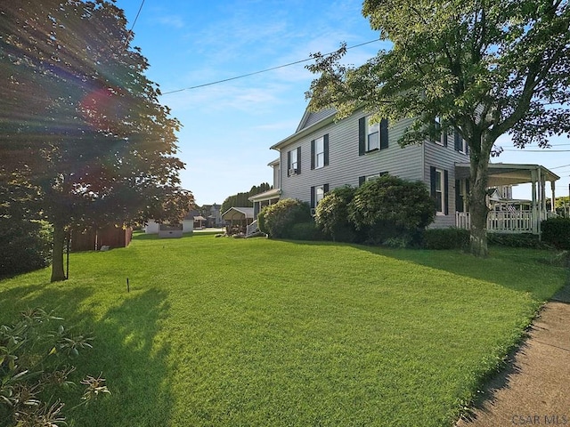 521 N Julian St, Ebensburg, PA 15931 - view of grassy yard with covered porch
