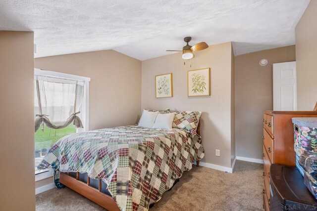 408 Byers Rd, Somerset, PA 15501 - bedroom with lofted ceiling, a ceiling fan, carpet flooring, and baseboards