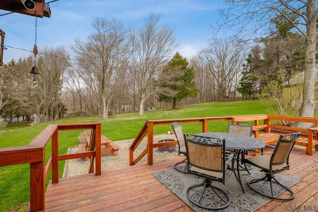 408 Byers Rd, Somerset, PA 15501 - deck featuring a yard and outdoor dining space