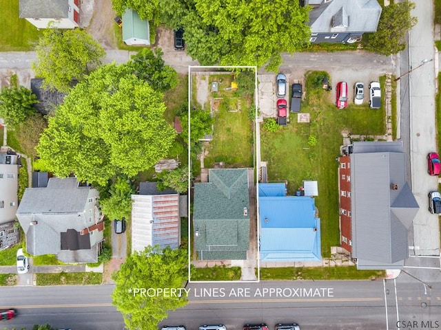 429 S Center Ave, Somerset, PA 15501 - aerial view of residential area featuring property boundaries highlighted