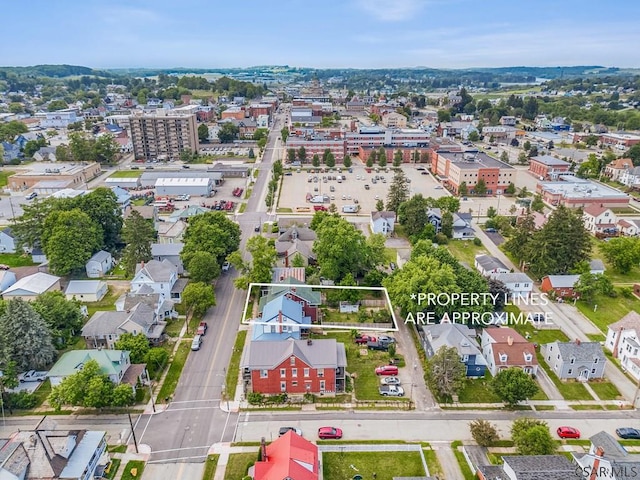 429 S Center Ave, Somerset, PA 15501 - aerial overview of property's location with property parcel outlined
