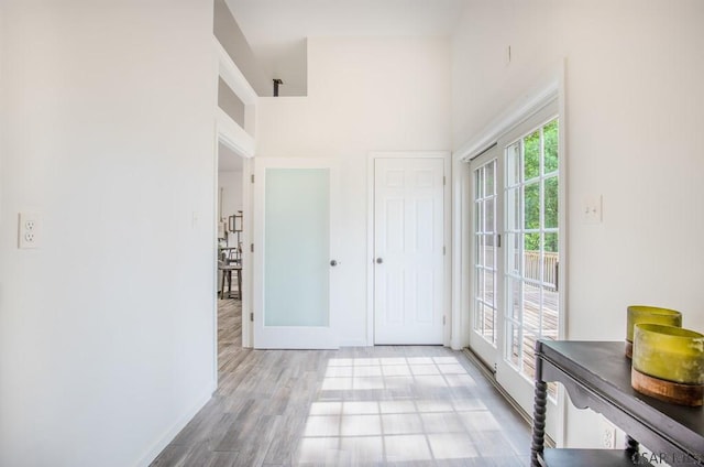 interior space featuring light hardwood / wood-style floors