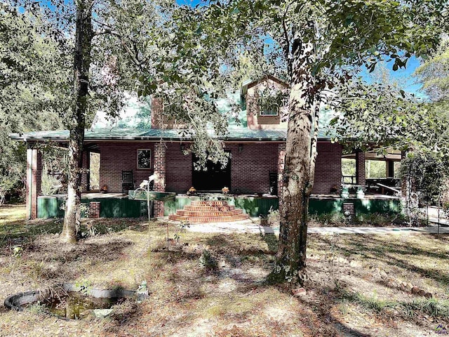 2382 Gallimore Mill Rd, Jeffersonville, GA 31044 - view of front of house with brick siding