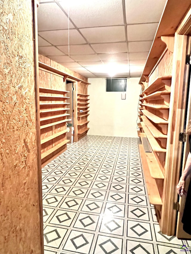 2382 Gallimore Mill Rd, Jeffersonville, GA 31044 - finished below grade area with a drop ceiling and stairway