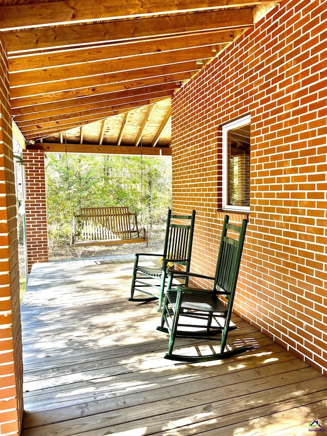 2382 Gallimore Mill Rd, Jeffersonville, GA 31044 - view of deck
