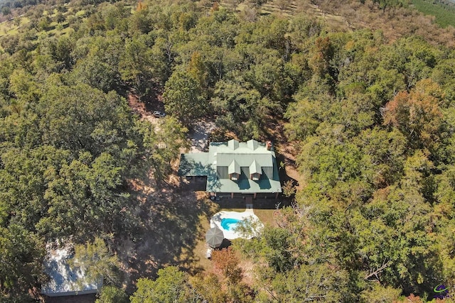 2382 Gallimore Mill Rd, Jeffersonville, GA 31044 - view of subject property featuring a heavily wooded area and a pool