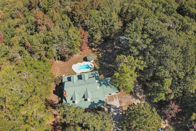 2382 Gallimore Mill Rd, Jeffersonville, GA 31044 - aerial view of property and surrounding area with a heavily wooded area