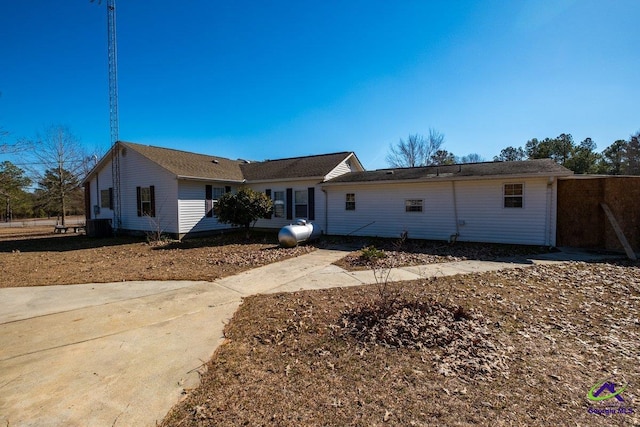 view of rear view of property