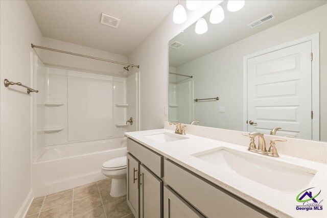 219 Carsons Walk, Macon, GA 31216 - bathroom featuring toilet, a sink, and visible vents