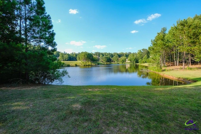 view of property view of water