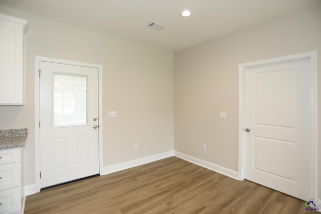 interior space featuring light hardwood / wood-style floors