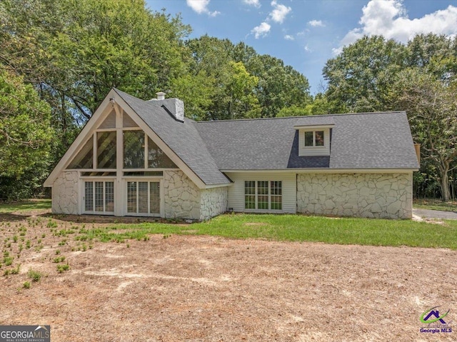 view of rear view of property