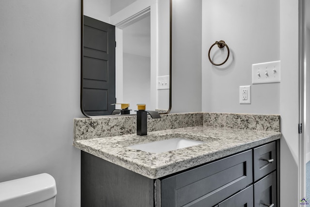 285 Lakeview Dr, Macon, GA 31211 - half bath with vanity and toilet