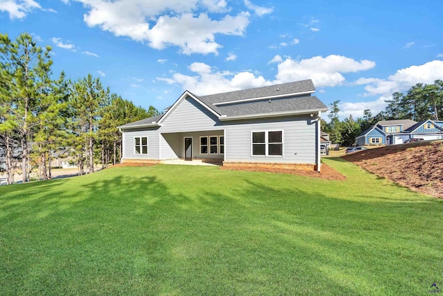 285 Lakeview Dr, Macon, GA 31211 - rear view of property featuring a yard and a shingled roof