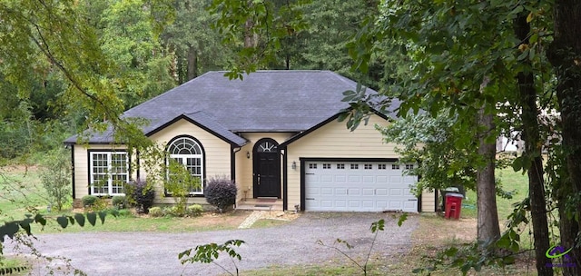 view of front of house featuring a garage