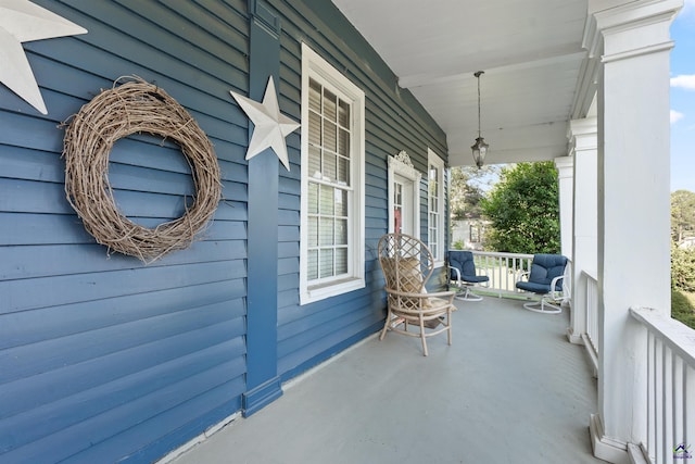 balcony with a porch