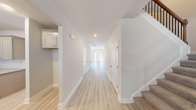 interior space featuring light hardwood / wood-style floors