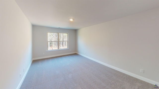 view of carpeted empty room