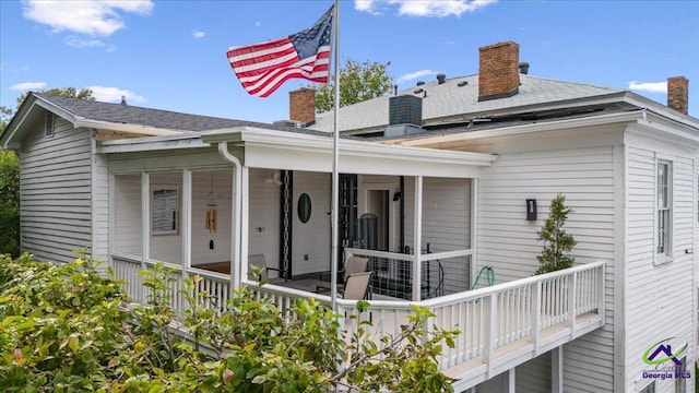 view of back of property