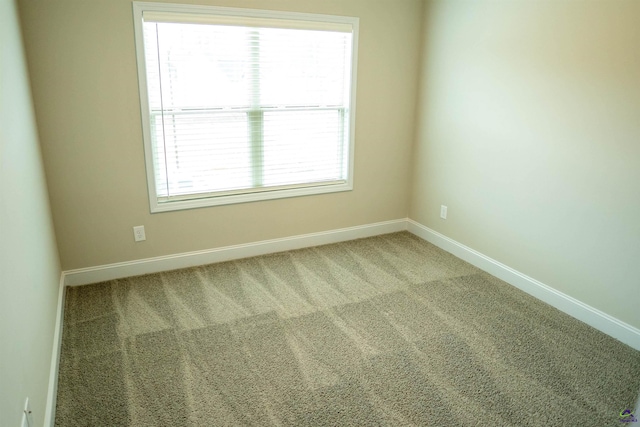 unfurnished bedroom featuring baseboards and light colored carpet