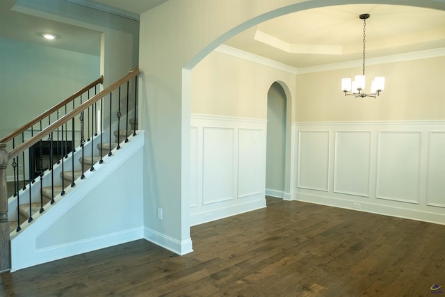 unfurnished living room featuring visible vents, a fireplace with flush hearth, and dark wood finished floors