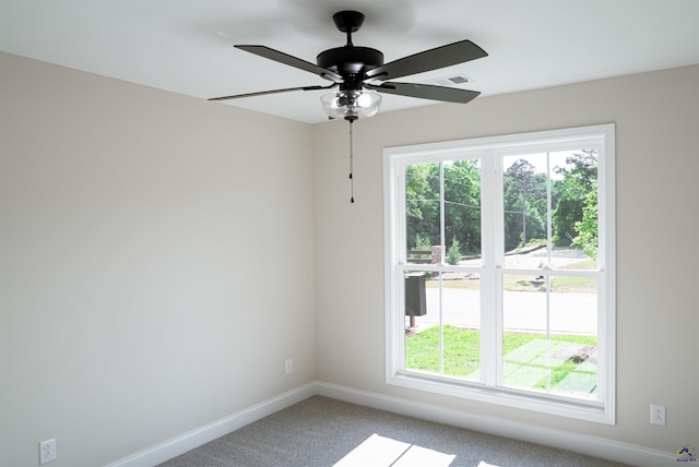 100 Saraland Trl, Perry, GA 31069 - unfurnished room with plenty of natural light, baseboards, carpet, and ceiling fan