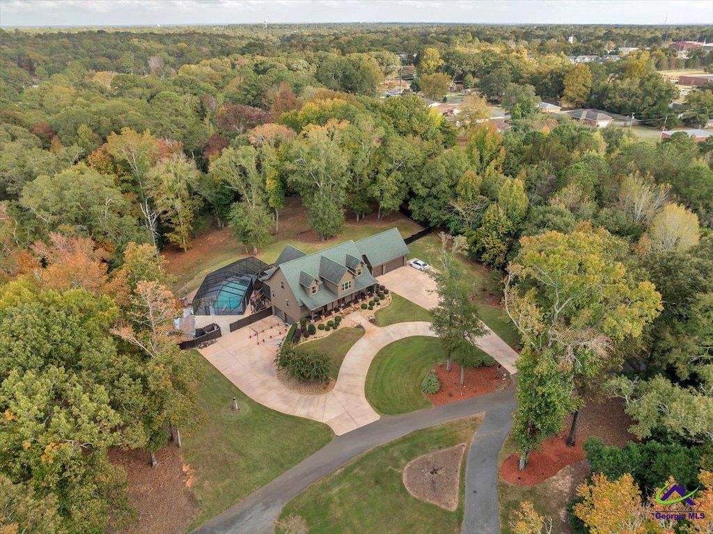 birds eye view of property