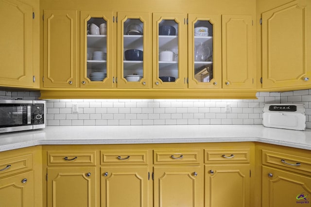 kitchen featuring tasteful backsplash