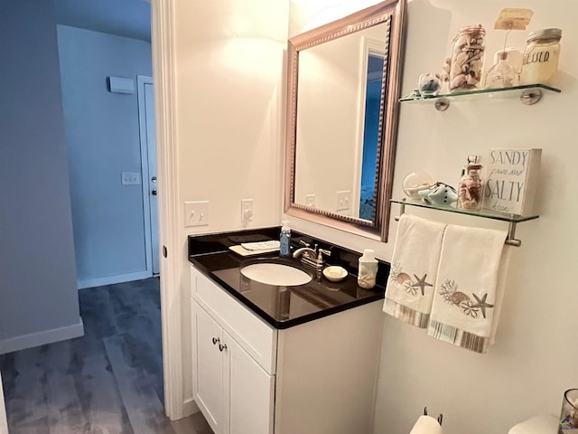 bathroom featuring vanity