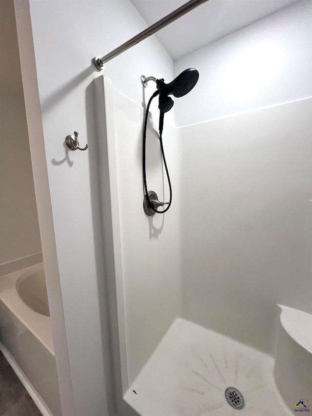 bathroom with walk in shower