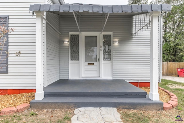 view of entrance to property