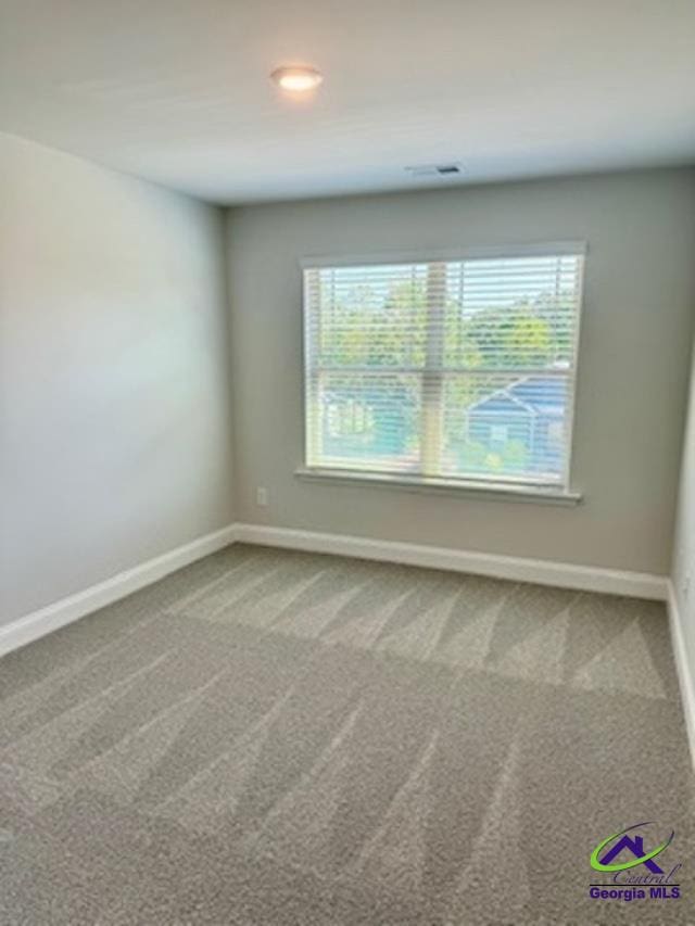 carpeted spare room with plenty of natural light