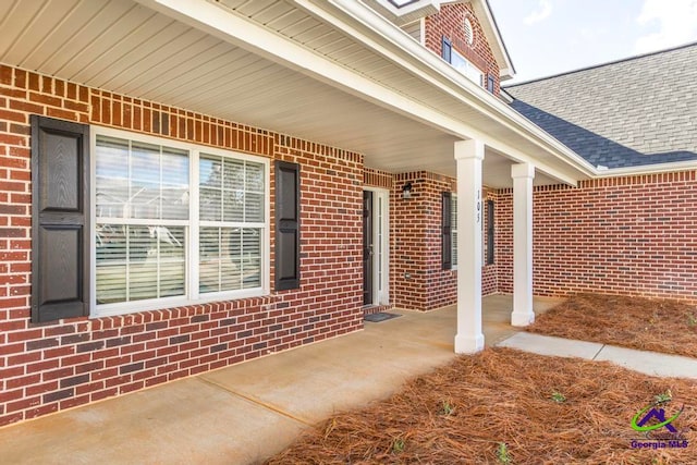 view of patio / terrace featuring covered porch