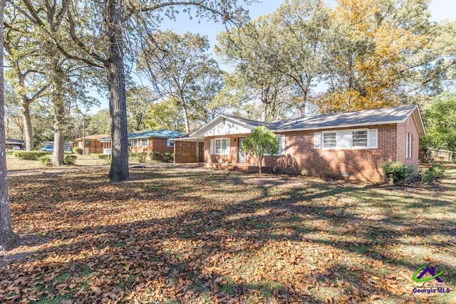 view of ranch-style home