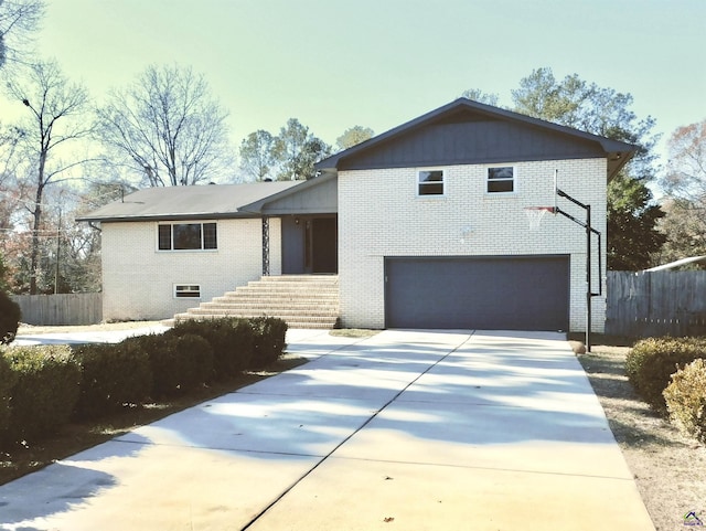 view of front of house featuring a garage