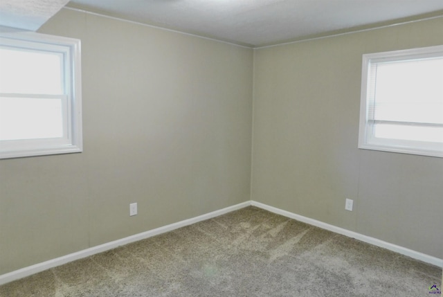 spare room with carpet flooring