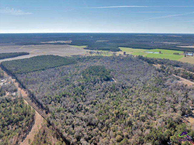 aerial view featuring a rural view