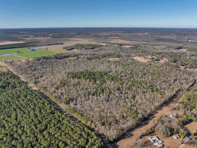 bird's eye view with a rural view